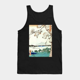 Japanese landscape art Sumida River Japanese art Tank Top